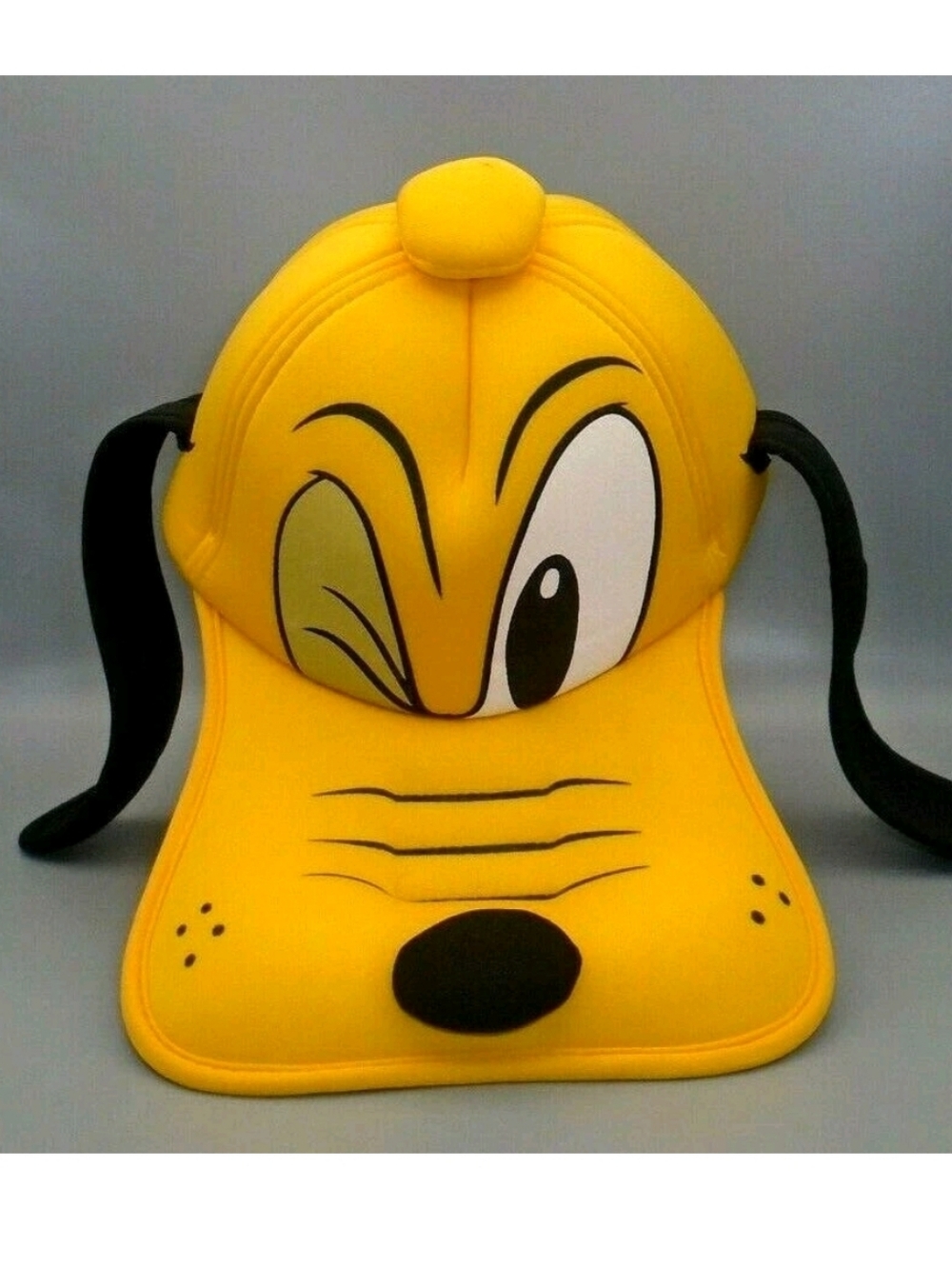 VTG Walt Disney Parks Pluto Wink Face Ears Baseball Hat Cap Authentic Adult